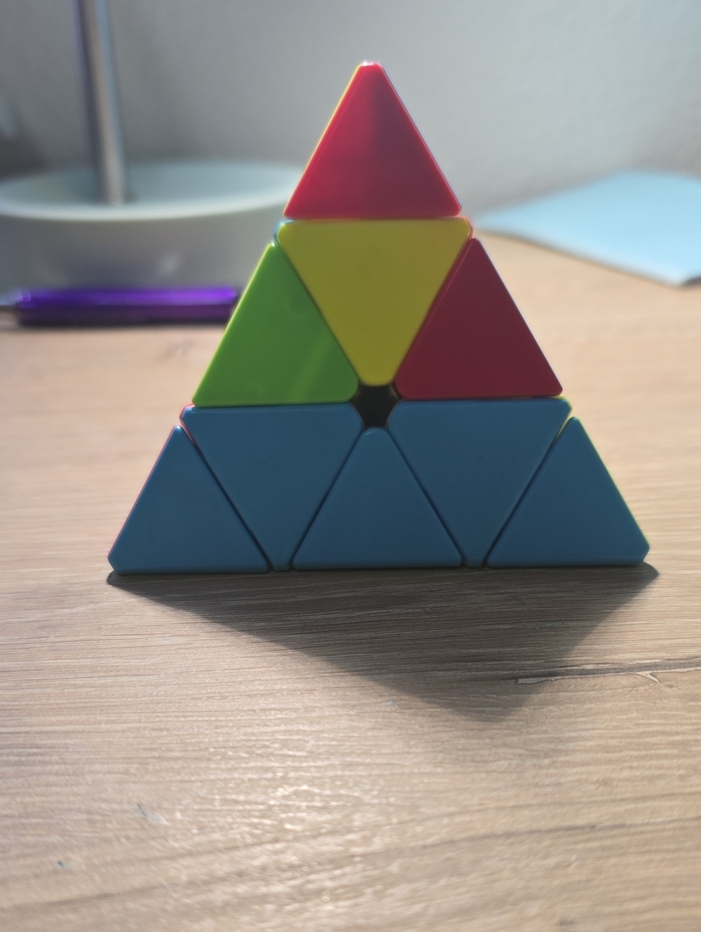 Triangle Pyramid Puzzle - Multi-Color Educational Toy